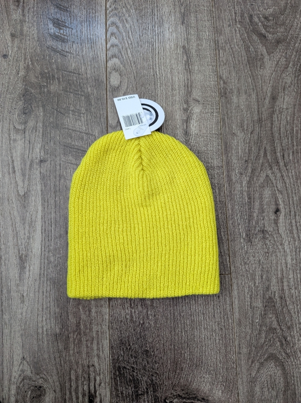 Neff Vibrant Yellow Ribbed Beanie - Picture 8 of 8